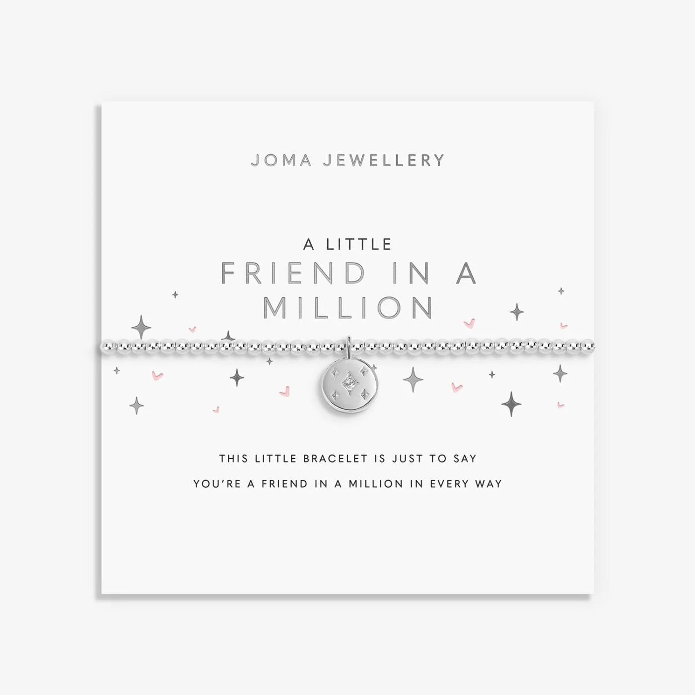 Joma Jewellery - 'A Little Friend in a Million' - Silver Plated Bracelet