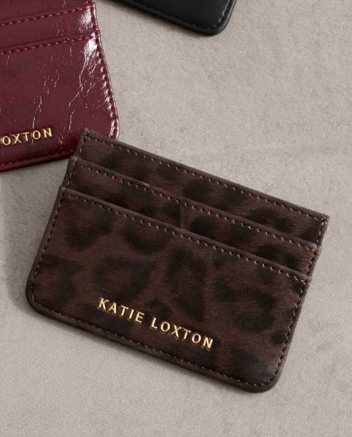 Katie Loxton - Avery - Slim Card Holder - Chocolate Leopard