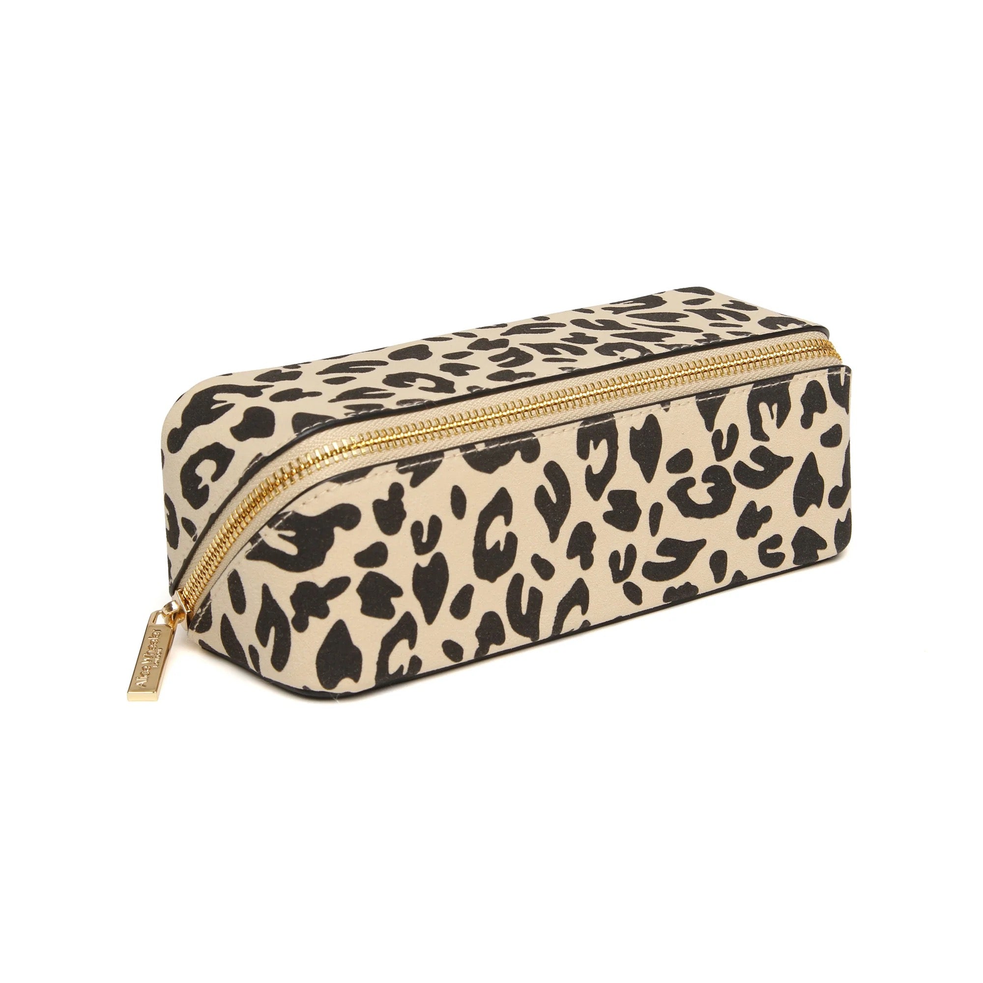Alice Wheeler - Slim Small Train Make-Up Case - Leopard
