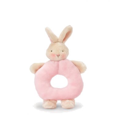 Bunnies by the Bay Bunny Ring Rattle - Pink