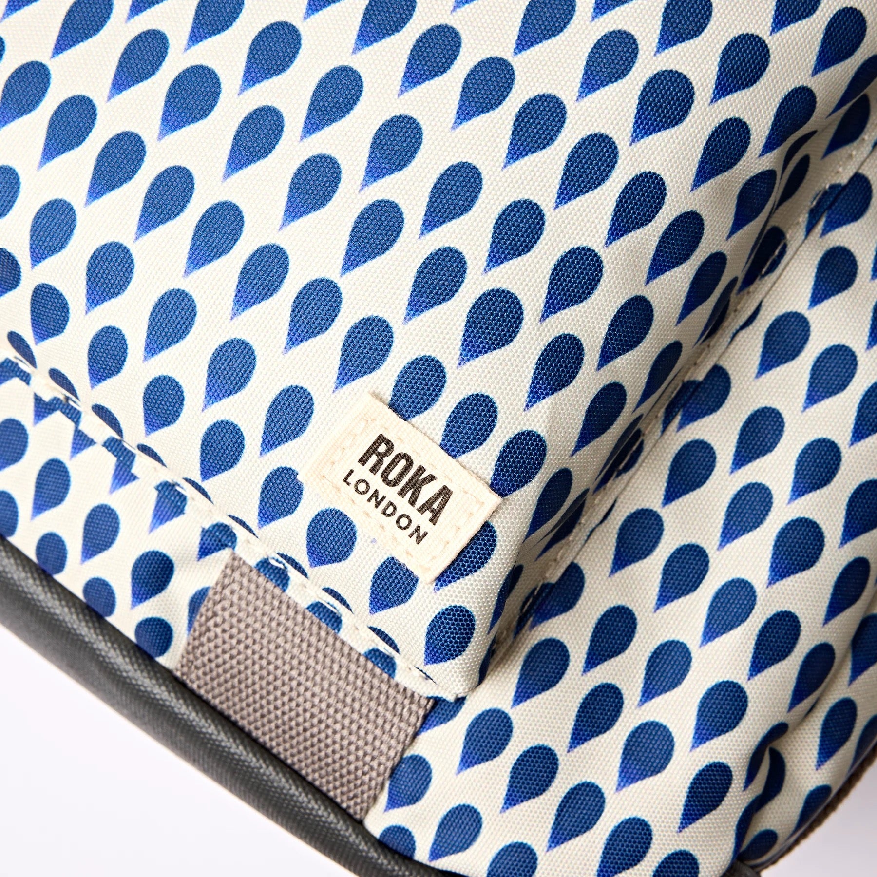 Roka Gatwick Carry-On Duffle Overnight/Travel Bag -Sustainable Canvas - Indigo Denim Rain