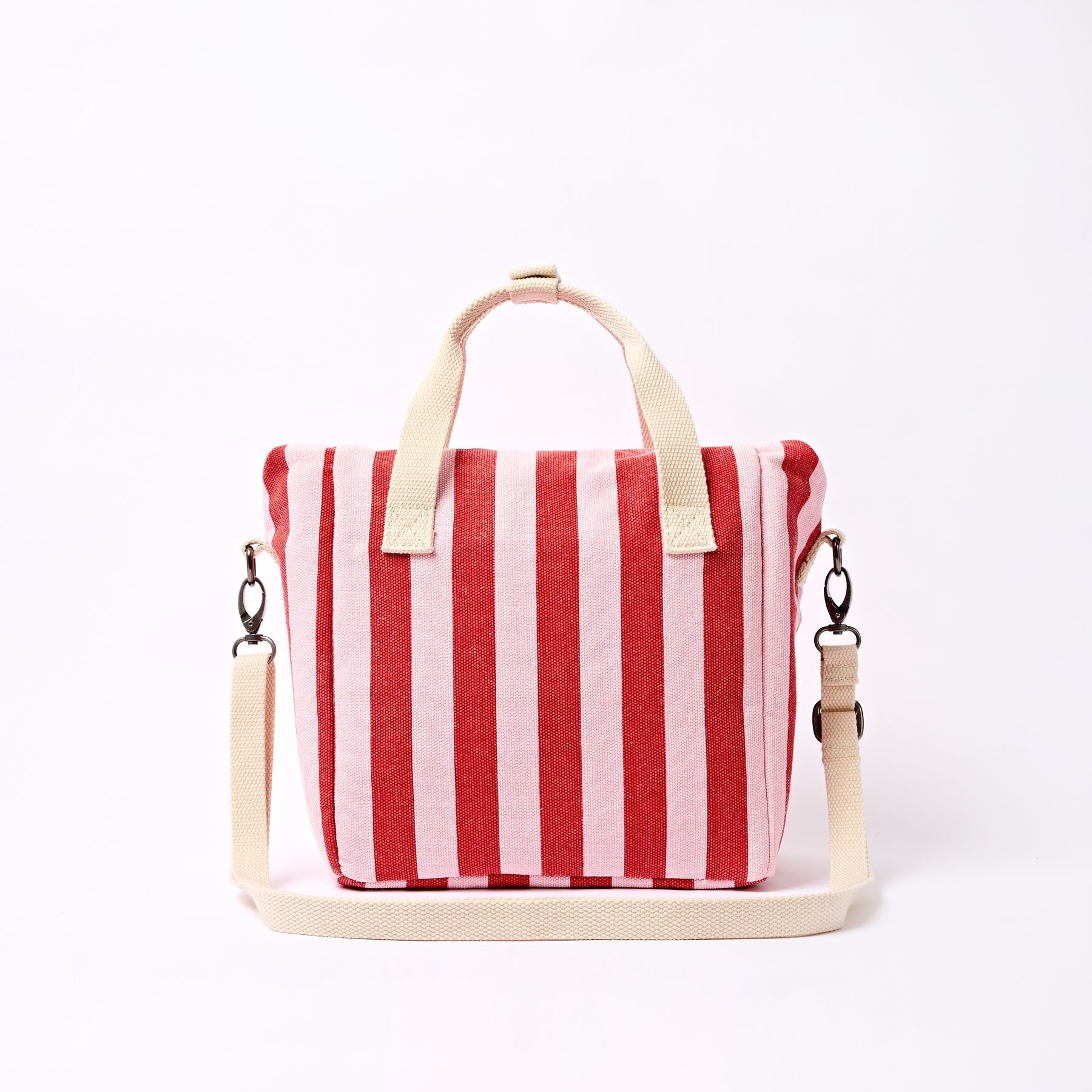 Roka Hampstead Lunch Bag -Cotton Canvas - Strawberry Stripe