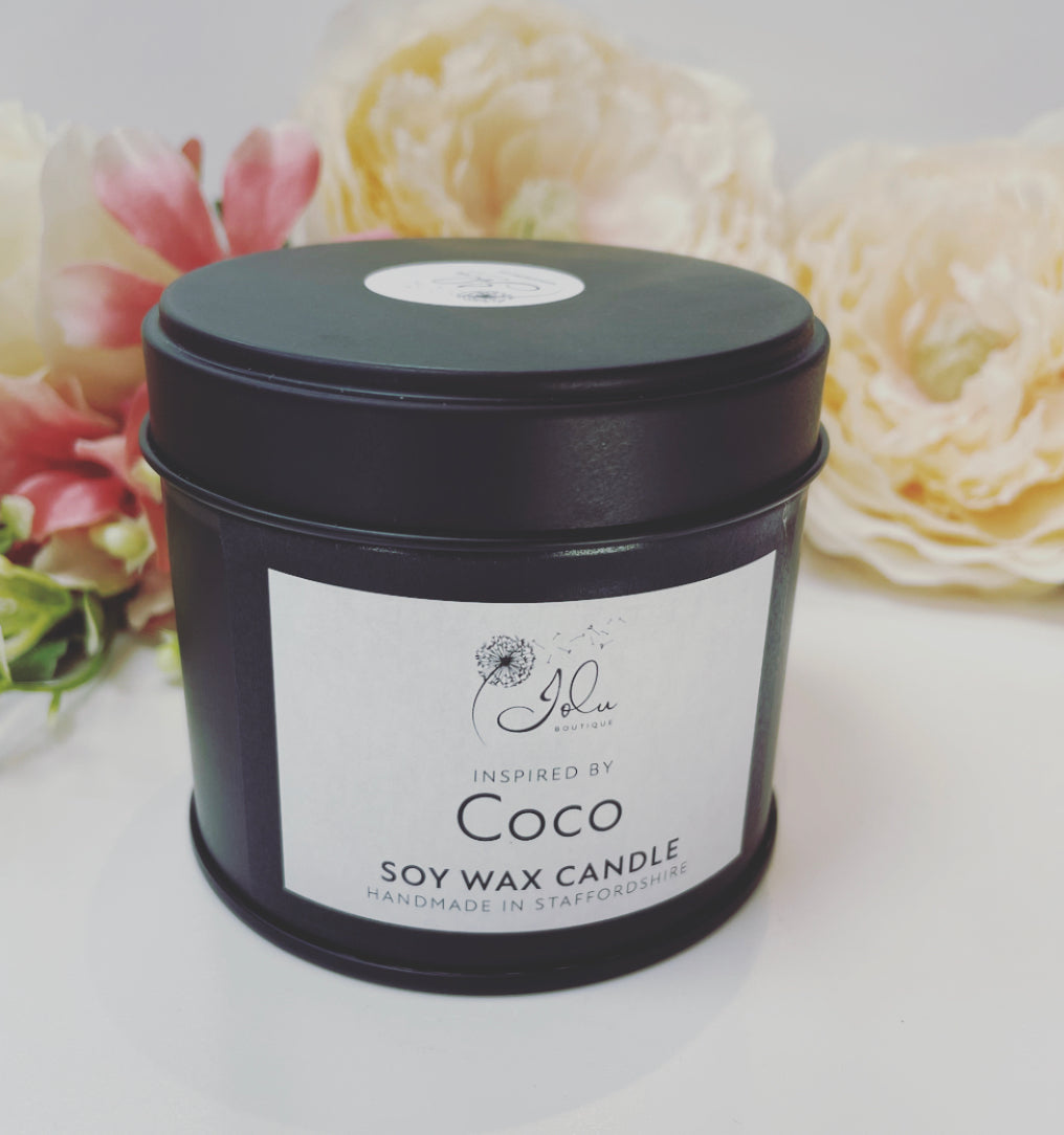 Jolu Boutique Coco Soy Wax Tinned Candle