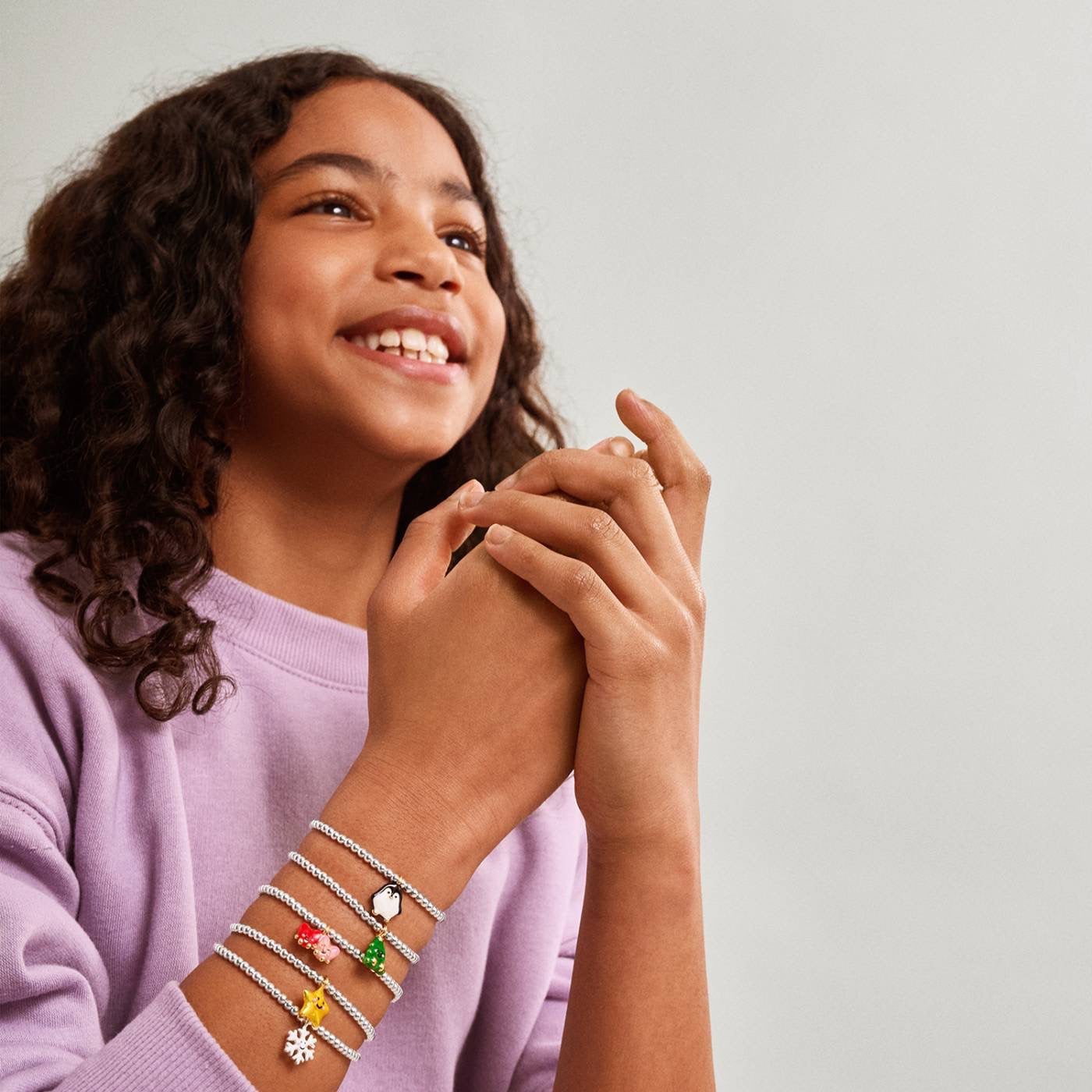 Jomees KIDS - A Little It's Christmassss! -  Silver Stretch Bracelet