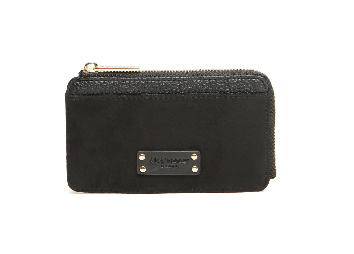 Alice Wheeler - Black Suede - Kensington Coin Purse