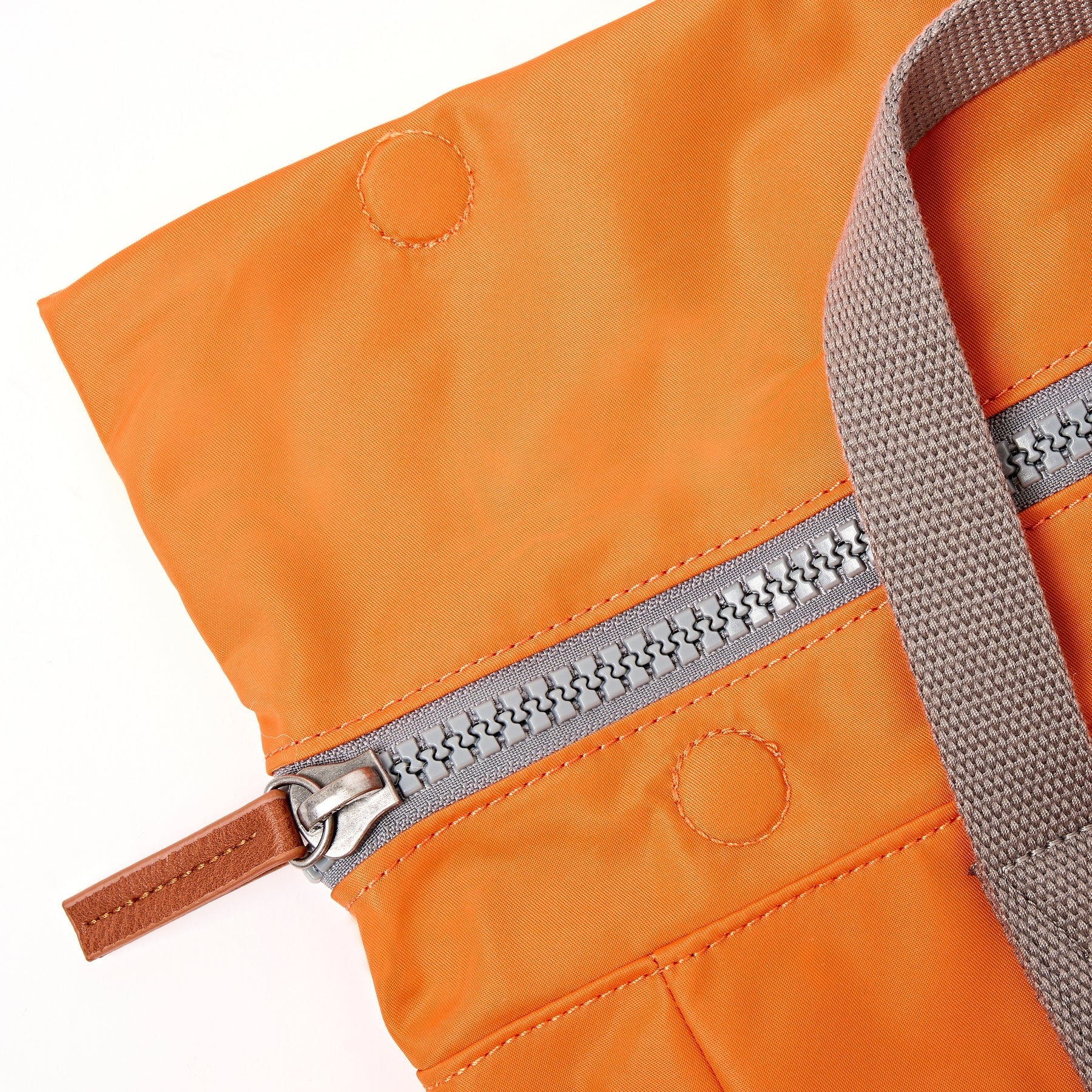 Roka Canfield Roll Top- Recycled Nylon - Small Backpack - Jaffa Orange
