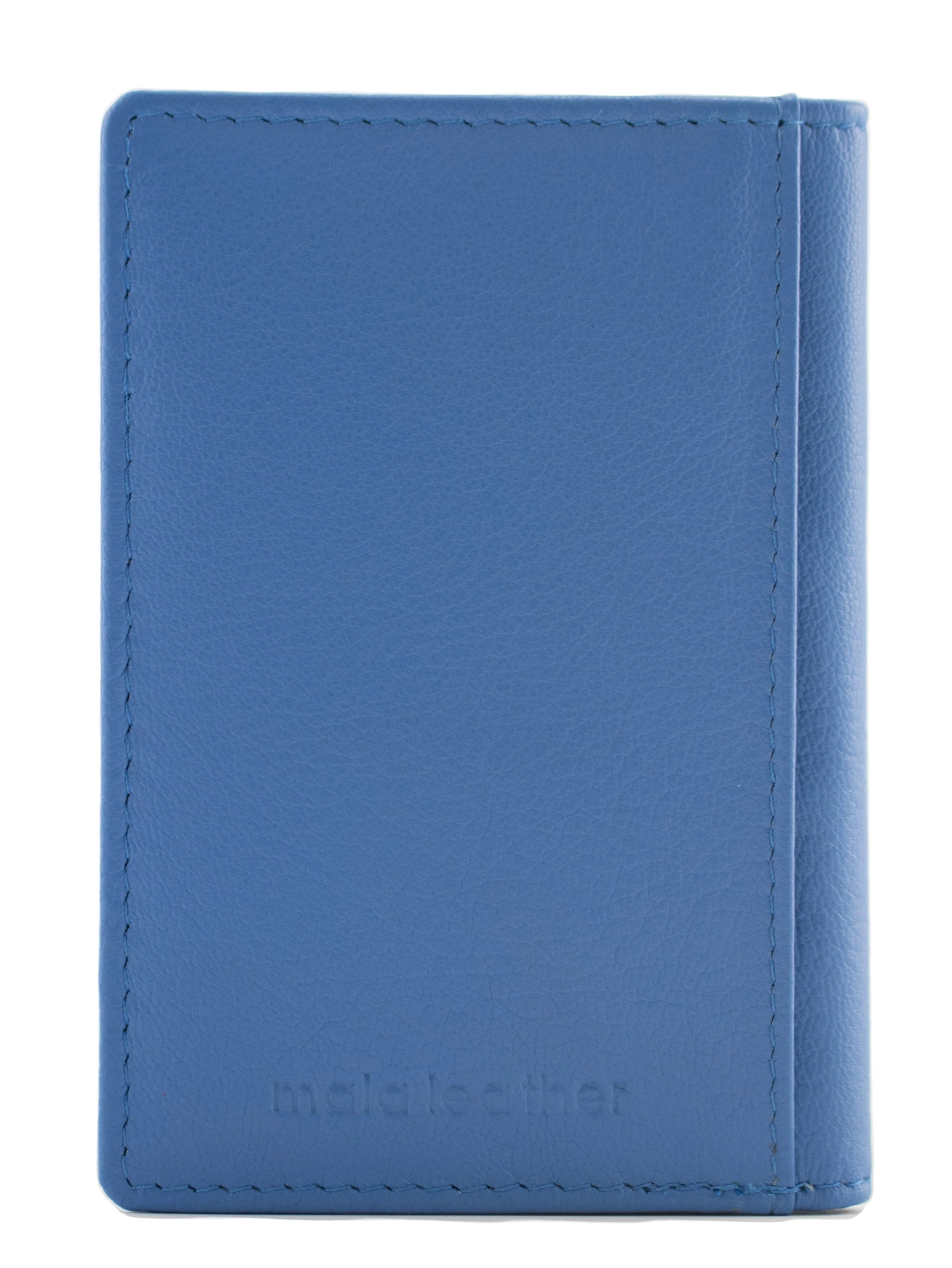 Mala Leather Origin Card Holder with RFID Protection (610 5) - Blueberry