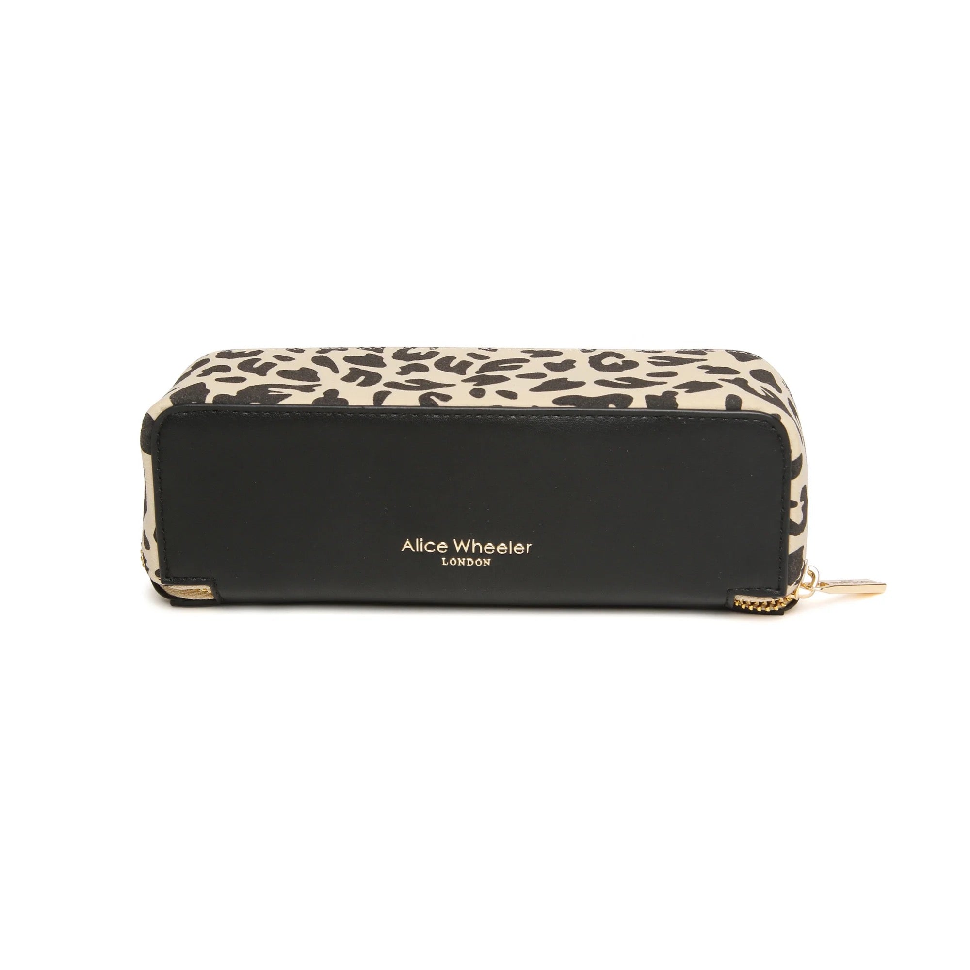 Alice Wheeler - Slim Small Train Make-Up Case - Leopard