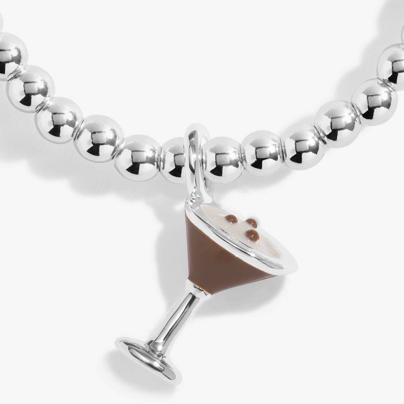 Joma Jewellery A Little Vibes - A Little Espresso Yourself - Silver Plated Bracelet