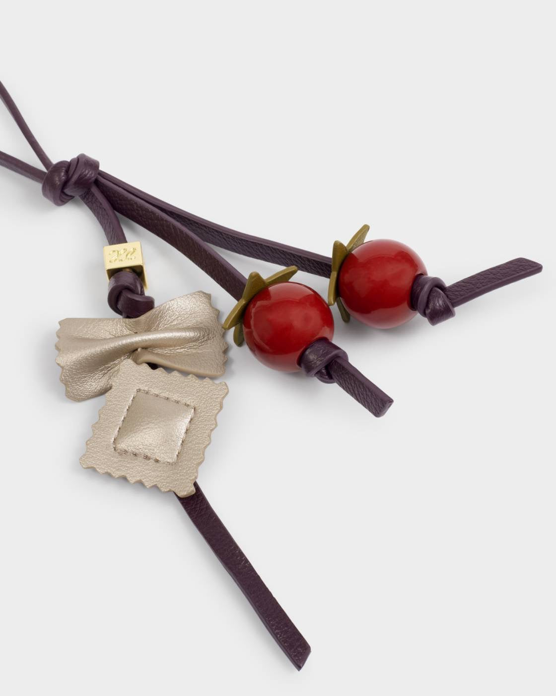 Katie Loxton Bag Charm - Pasta Multi - Cherry
