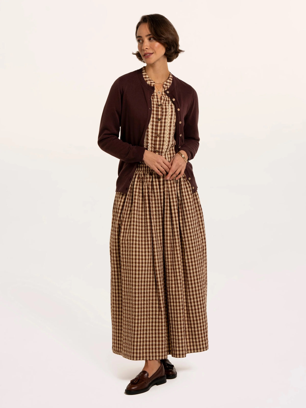 Brakeburn - Mia - Knitted Cardigan - Burgundy