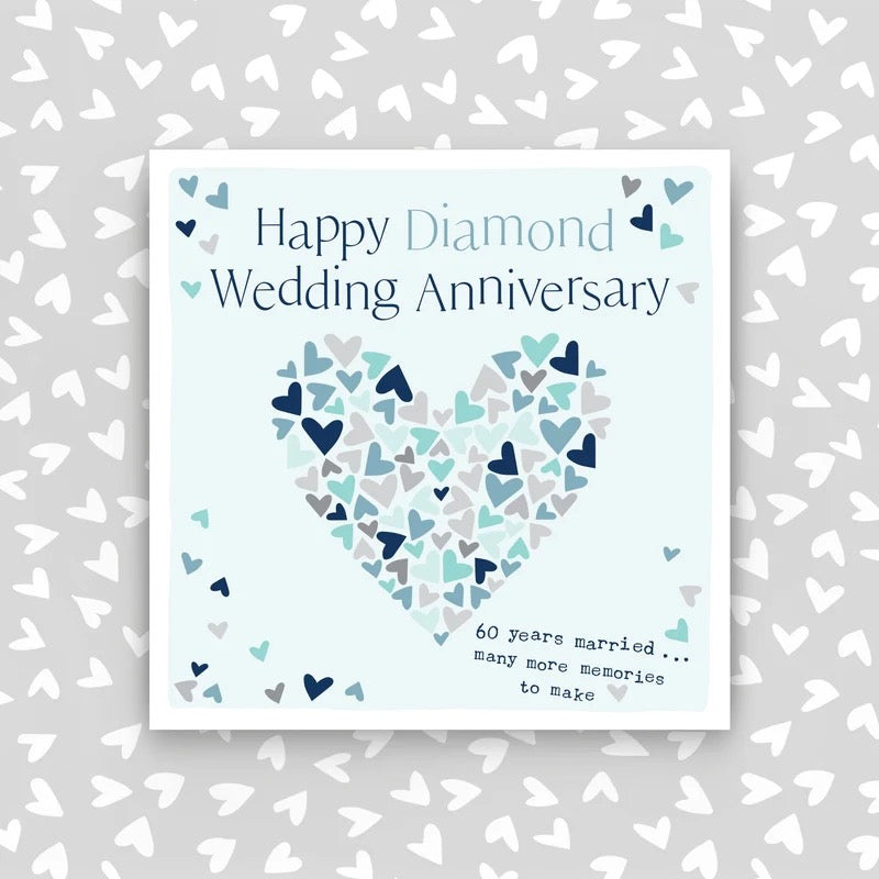 Molly Mae Happy Diamond Anniversary Wedding Card