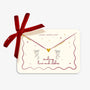 Joma Jewellery - Sending Love & Wishes - Envelope Style - Silver Plated Bow Earrings