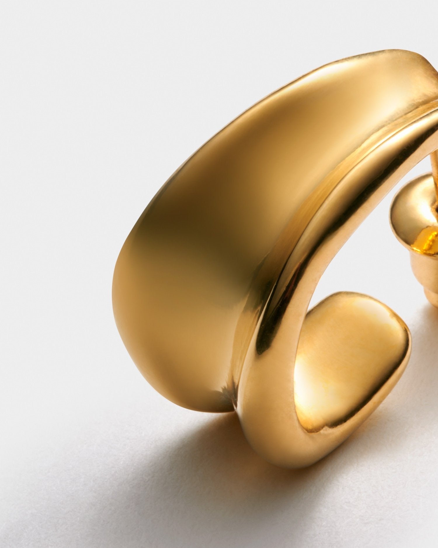 Katie Loxton Waterproof Jewellery - Molten Luxe - Gold Hoop Earrings