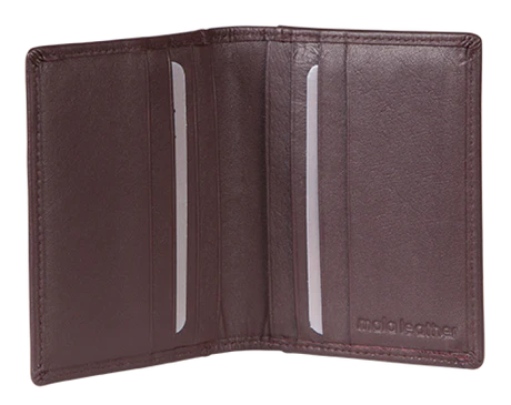 Mala Leather Origin Flap Card Holder with RFID Protection (177 5) - Brown
