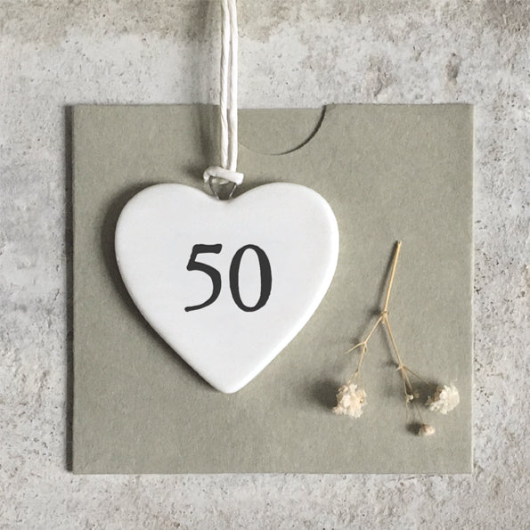 East of India Porcelain MINI Heart - 50