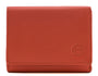 Mala Leather Origin Plain Leather Small Compact Tri-Fold Purse (3697 5) - Orange
