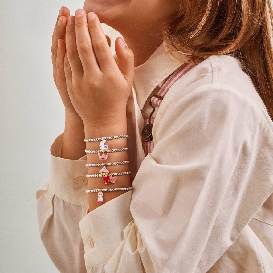 Jomees KIDS - A Little Sprinkle Kindness Everywhere -  Silver Stretch Bracelet