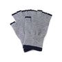 POM - Men's - Theo - Contrast Stripe Fingerless Gloves -Grey/Navy