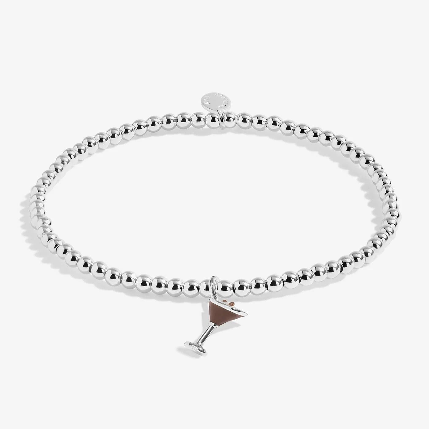 Joma Jewellery A Little Vibes - A Little Espresso Yourself - Silver Plated Bracelet