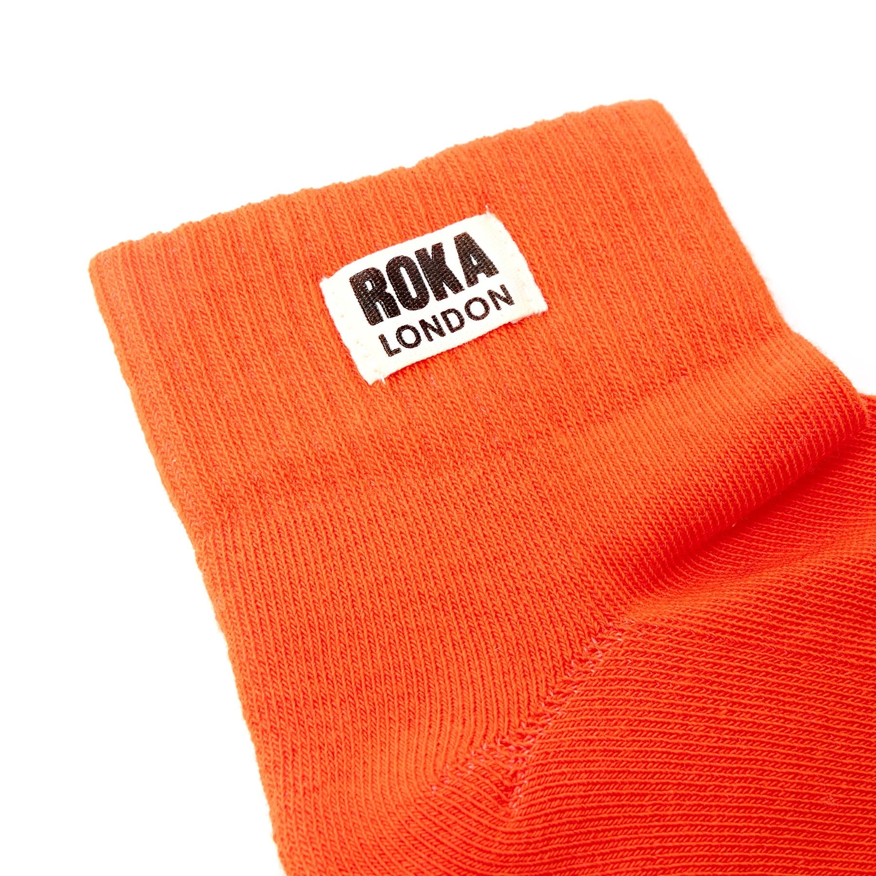 ROKA Wembley Ladies Trainer Ankle Socks - Jaffa Orange