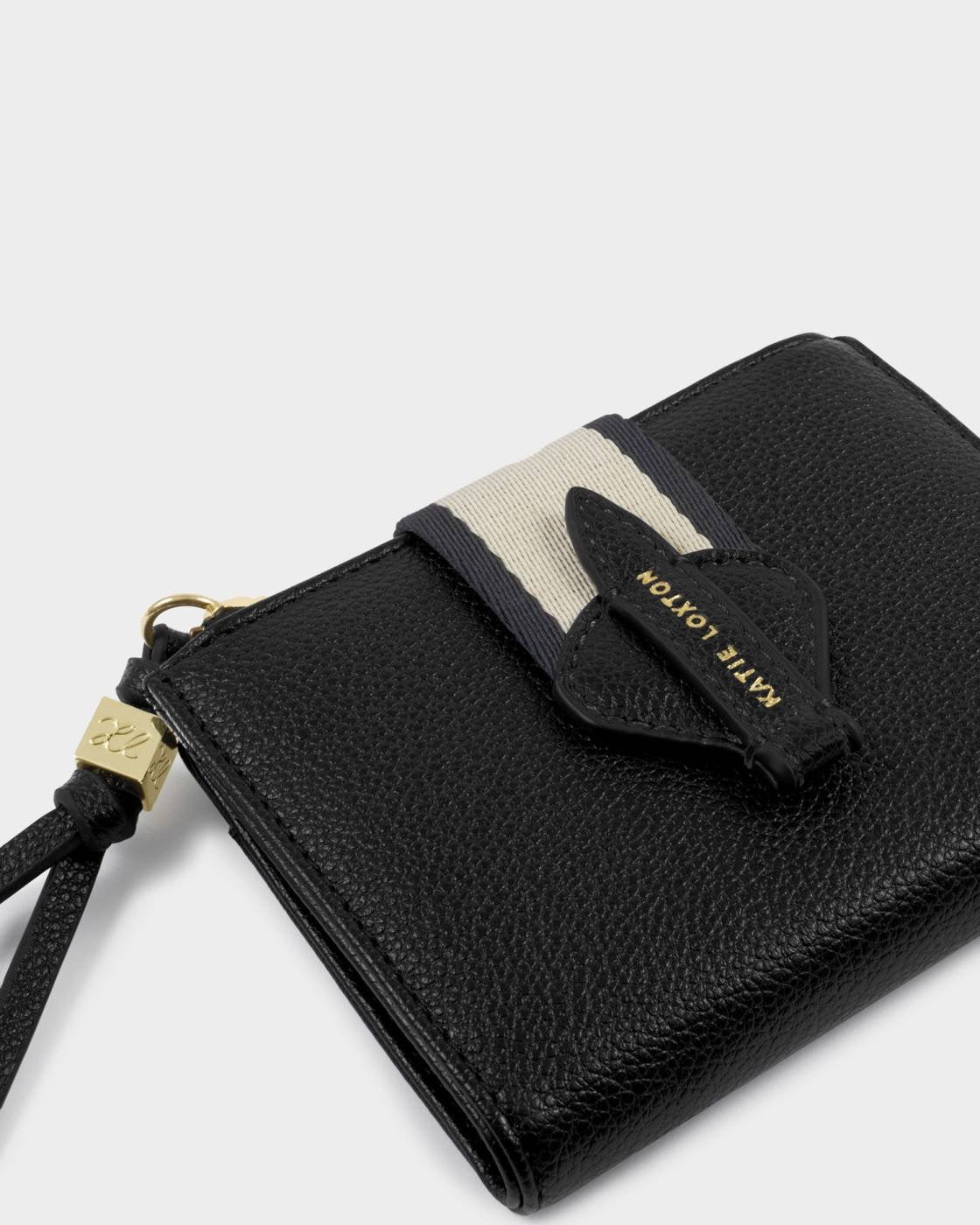 Katie Loxton - Lottie - Fold Out Purse Canvas Strap - Black