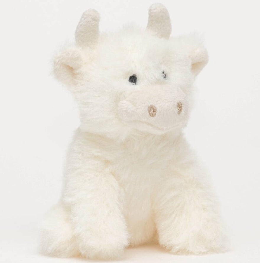 Jomanda Cream Highland Coo Soft Toy - MINI