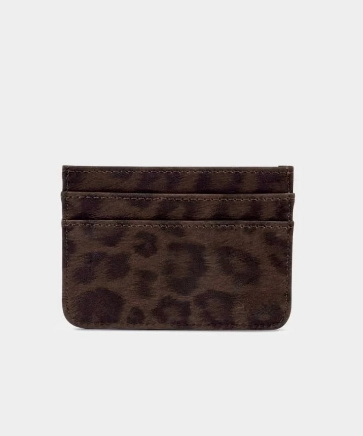 Katie Loxton - Avery - Slim Card Holder - Chocolate Leopard