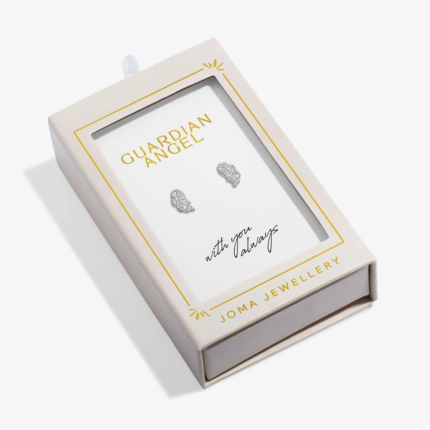 Joma Jewellery Moments to Shine - Guardian Angel - Silver Plated Boxed Stud Earrings