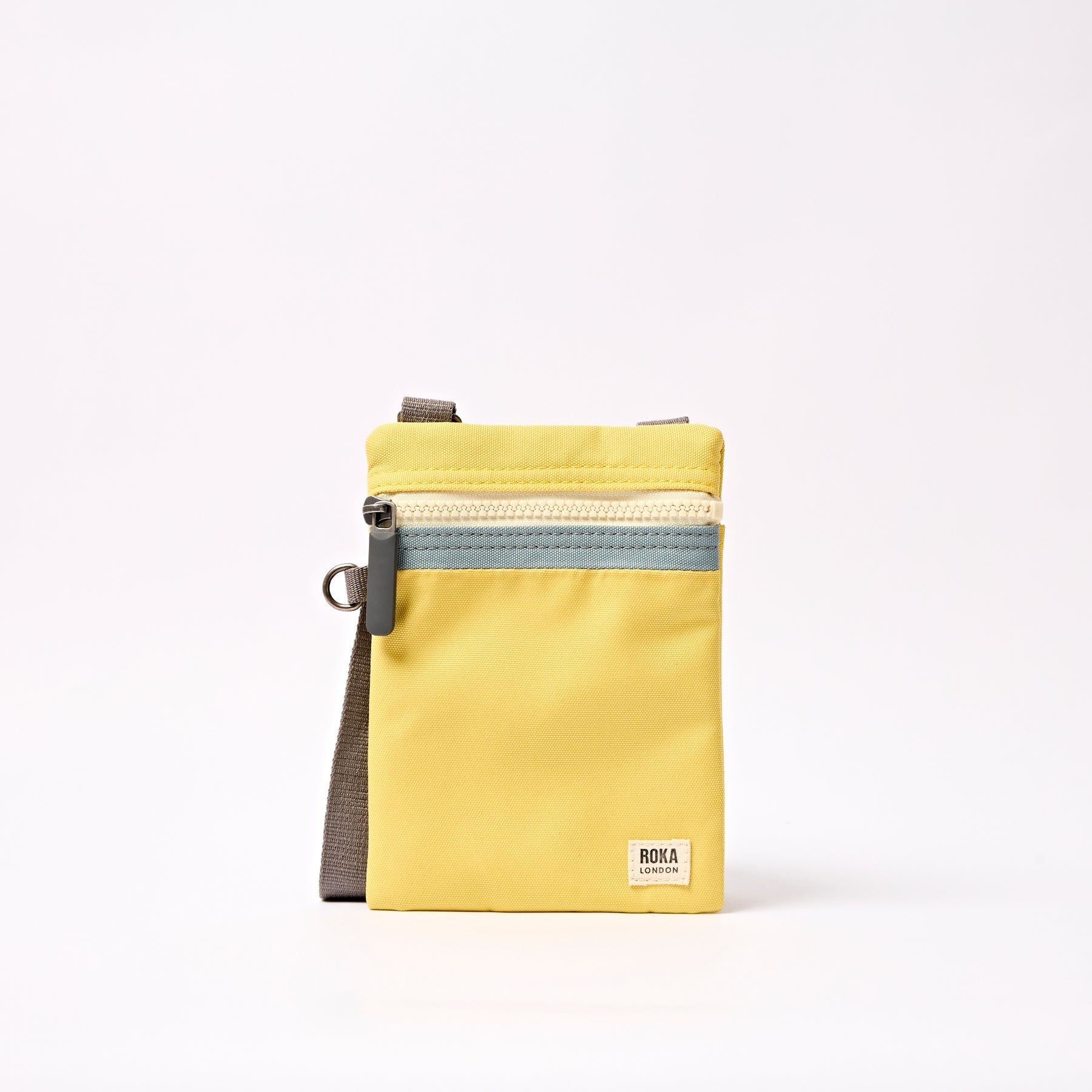 Roka Chelsea Phone Crossbody Bag - Sustainable CANVAS - Lemonade Stripe