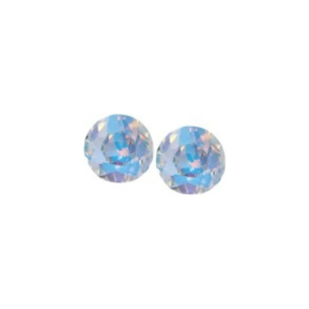 Byzantium 6mm Austrian Crystal Studs - Chaton - Crystal AB