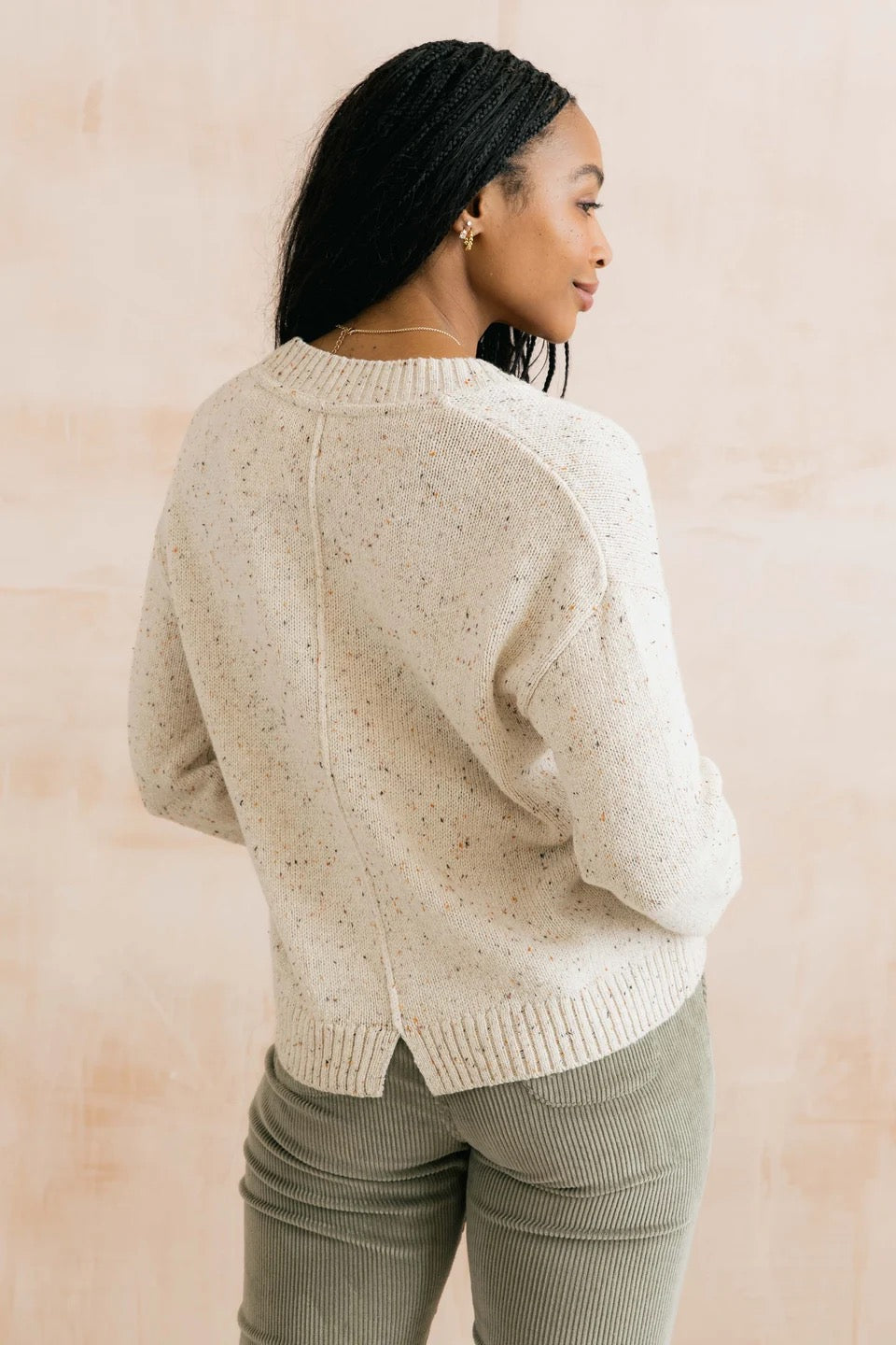 Bloom - Knit Cardigan - Ecru (Fleck) - Lily &amp; Me