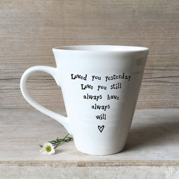 East of India Mug - Loved You Yesterday