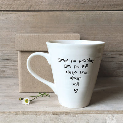 East of India Mug - Loved You Yesterday