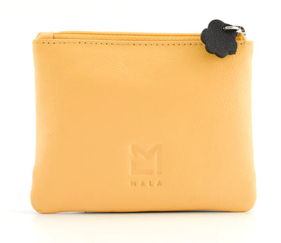 Mala Leather Cat & Mouse Coin Purse (4286 95) Yellow