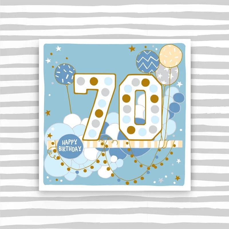 70 - Stars And Balloons Birthday Card - Molly Mae