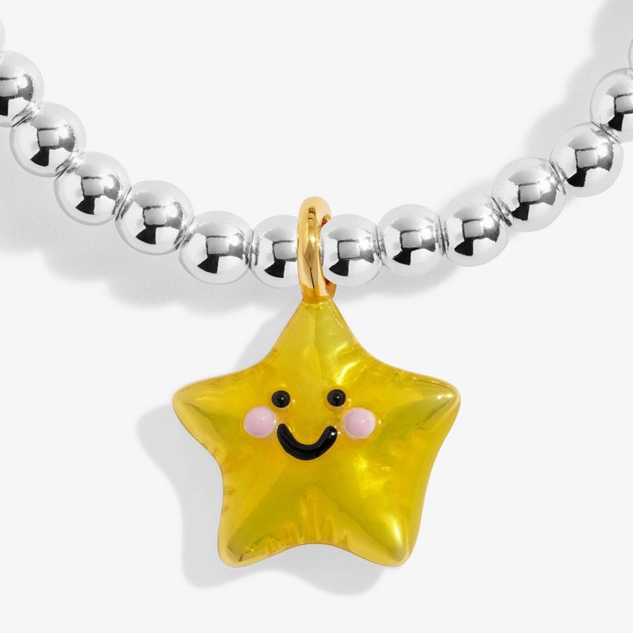 Jomees KIDS - A Little Have a Star-Tastic Birthday -  Silver Stretch Bracelet