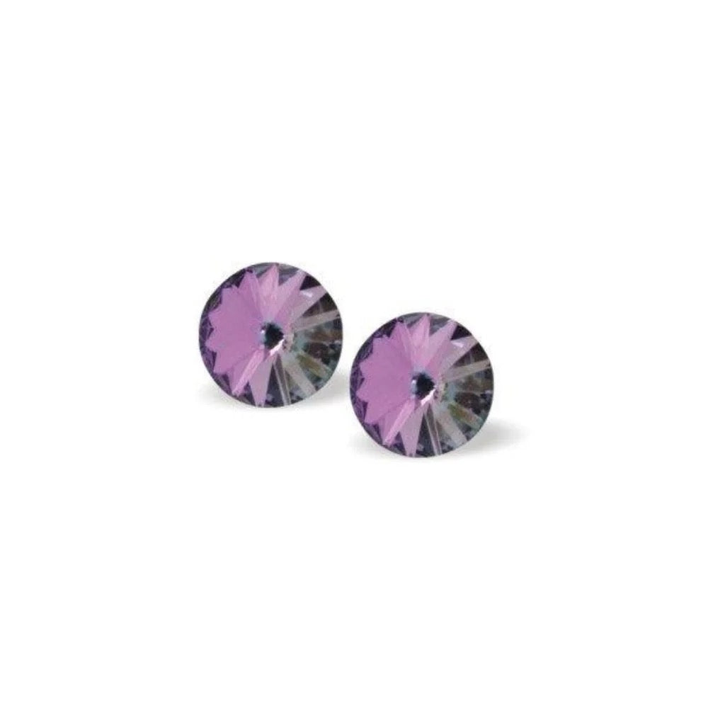 Byzantium Swarovski Crystal Studs - Eclipse -  Vitrail Light