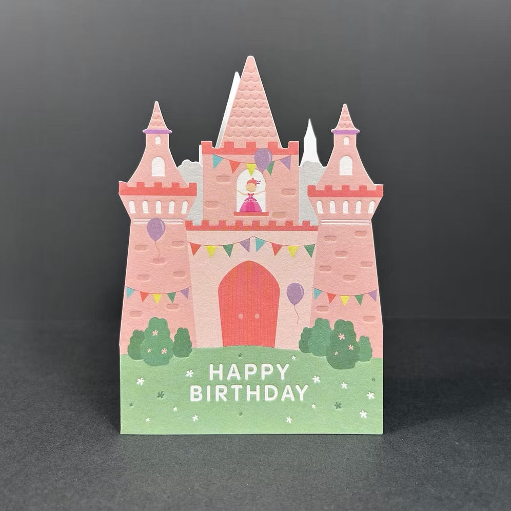 Heyyy - Princess Castle - Die Cut Birthday Card