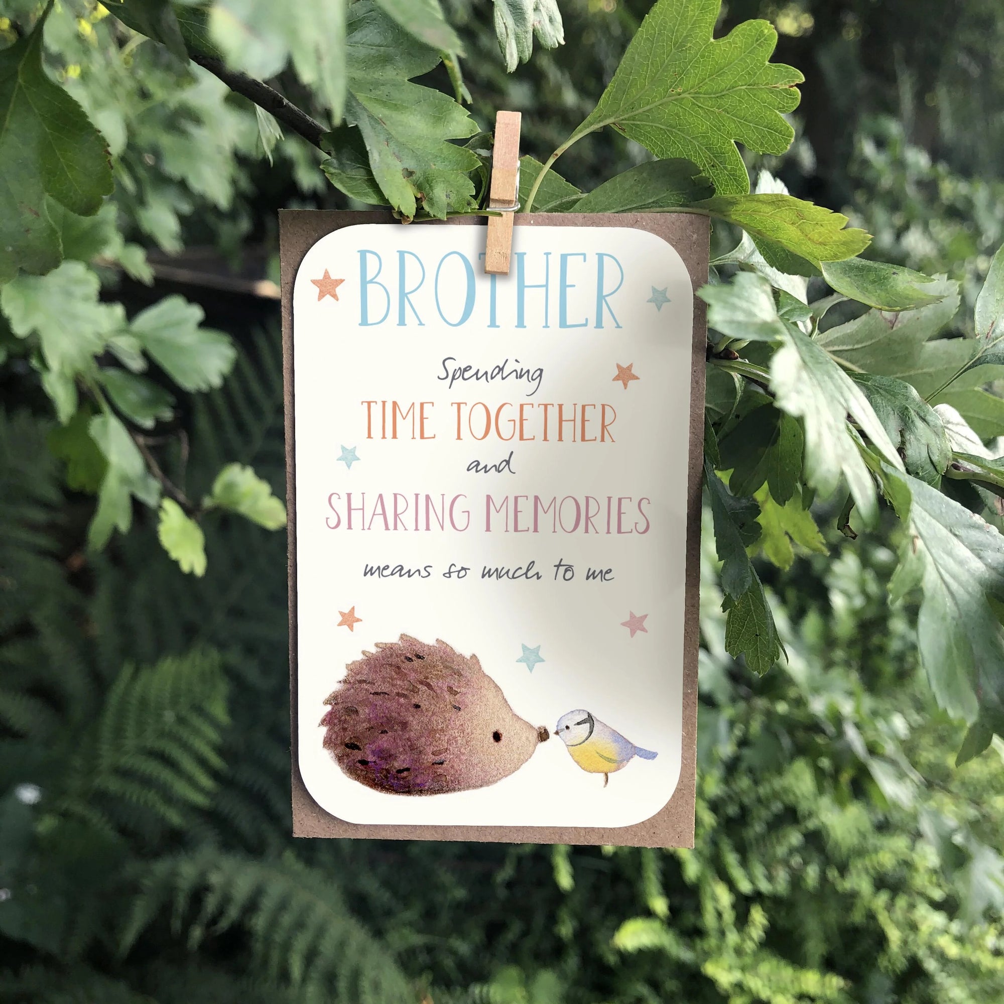 MINI KEEPSAKE - Brother - Blank Mini Card - Ginger Betty