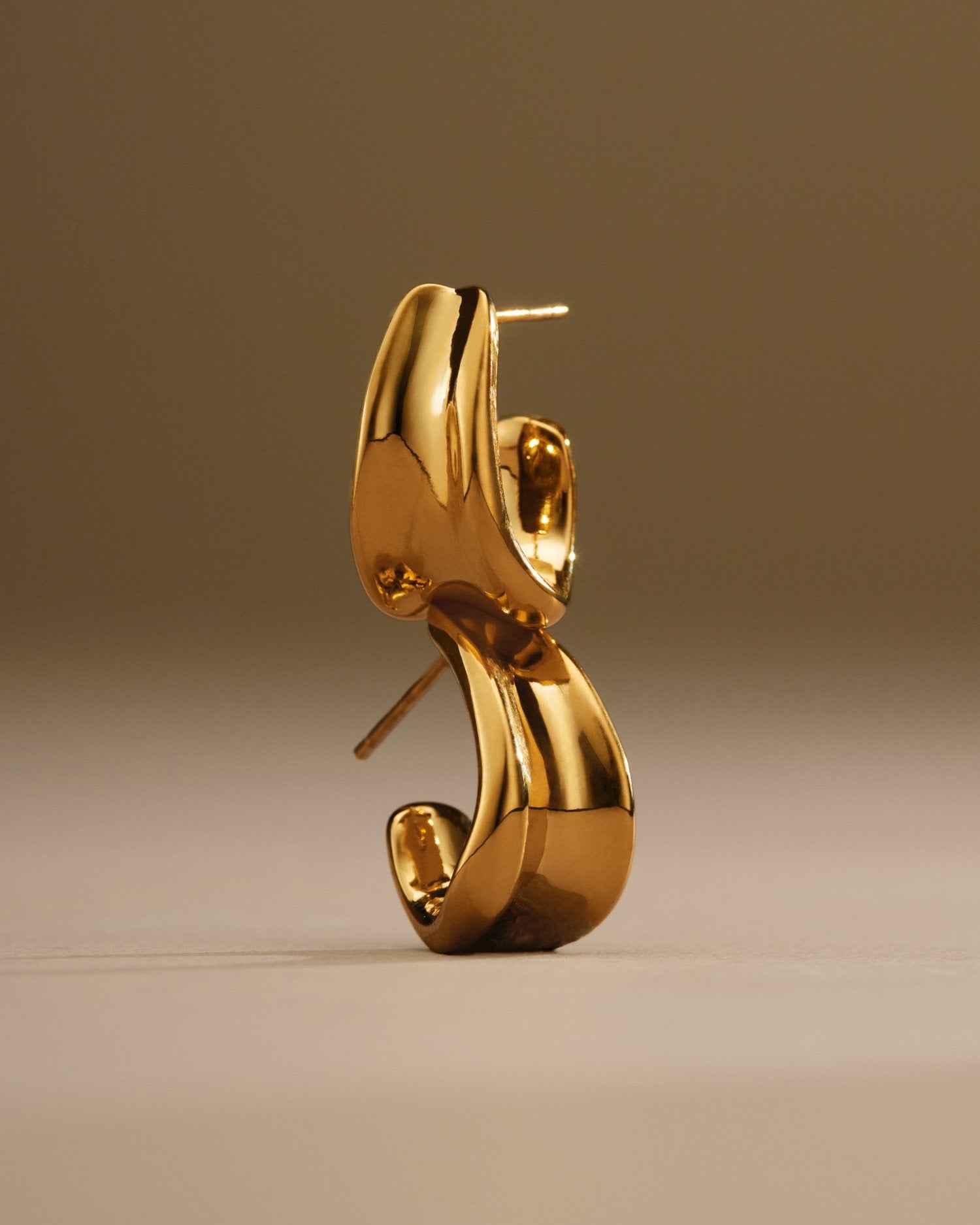 Katie Loxton Waterproof Jewellery - Molten Luxe - Gold Hoop Earrings