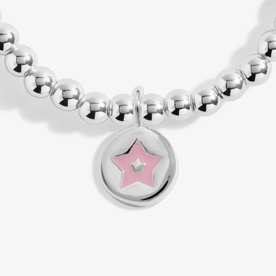Joma Jewellery KIDS Confetti - So Very Proud Of You -  Silver Stretch Bracelet