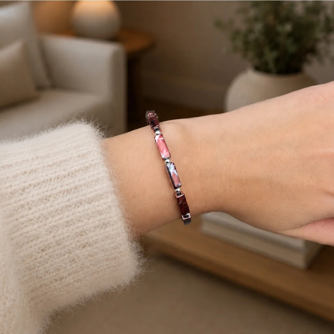Carrie Elspeth - Molten Bronze Beaded Bracelet - Brown