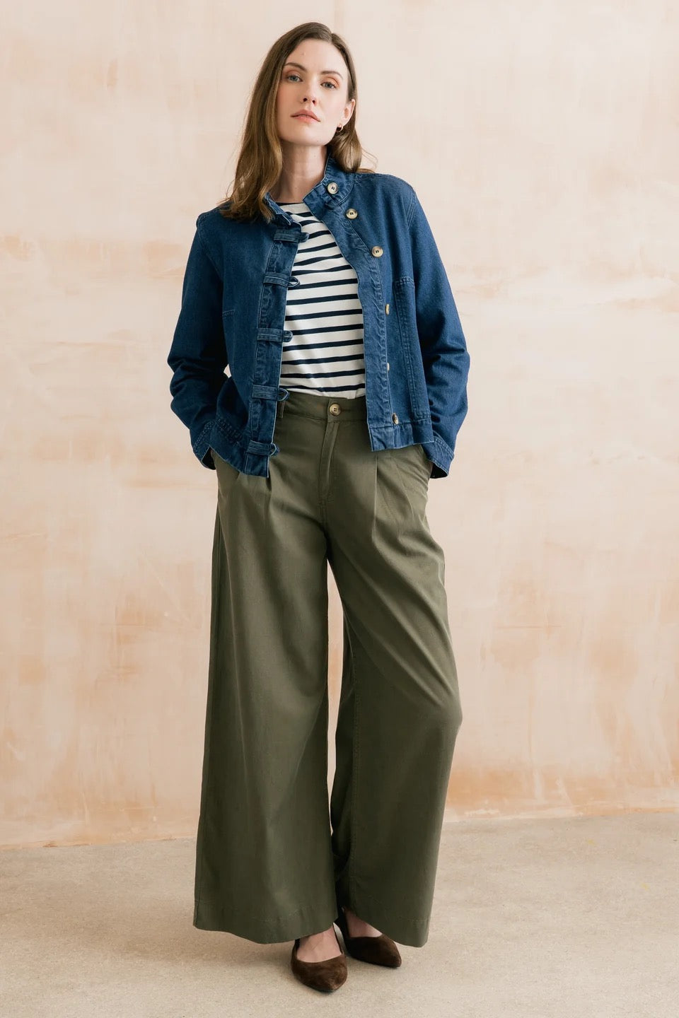 Docklands Plain Denim Utility Jacket - Blue Denim - Lily &amp; Me