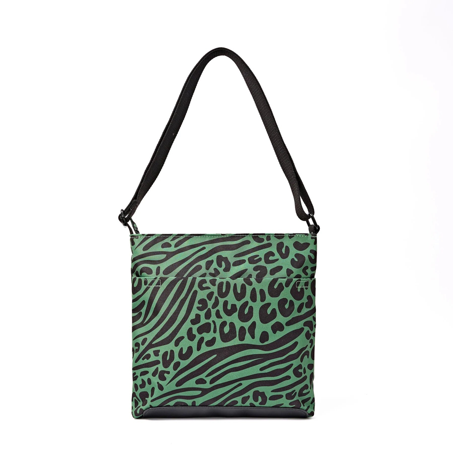 Roka Kennington B Medium Crossbody Bag -Sustainable Nylon - Mixed Animal Artichoke [Limited Edition]