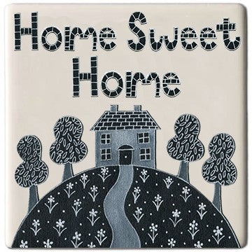 Moorland Pottery “Home Sweet Home” Coaster