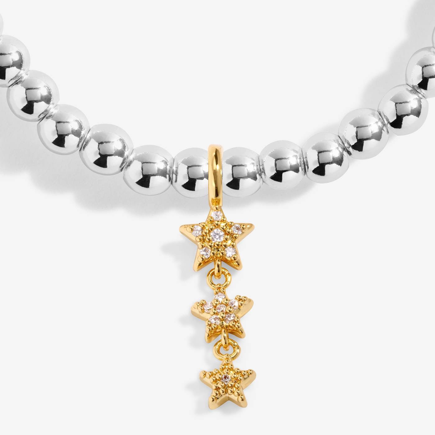 Joma Jewellery - 'A Little Magical Birthday Wish' - Silver &amp; Gold Plated Bracelet