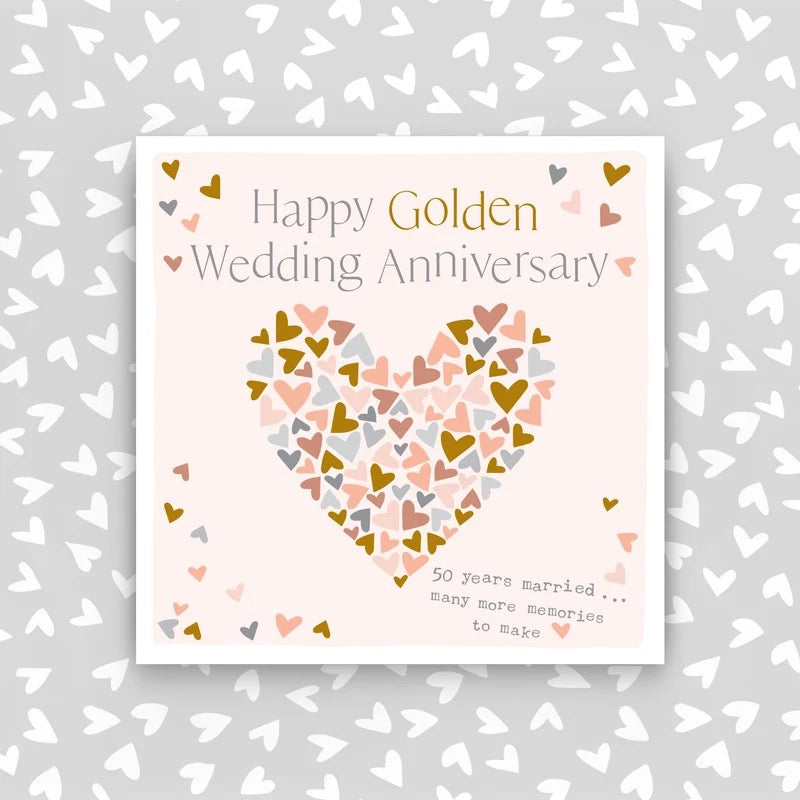 Molly Mae Happy Golden Anniversary Wedding Card