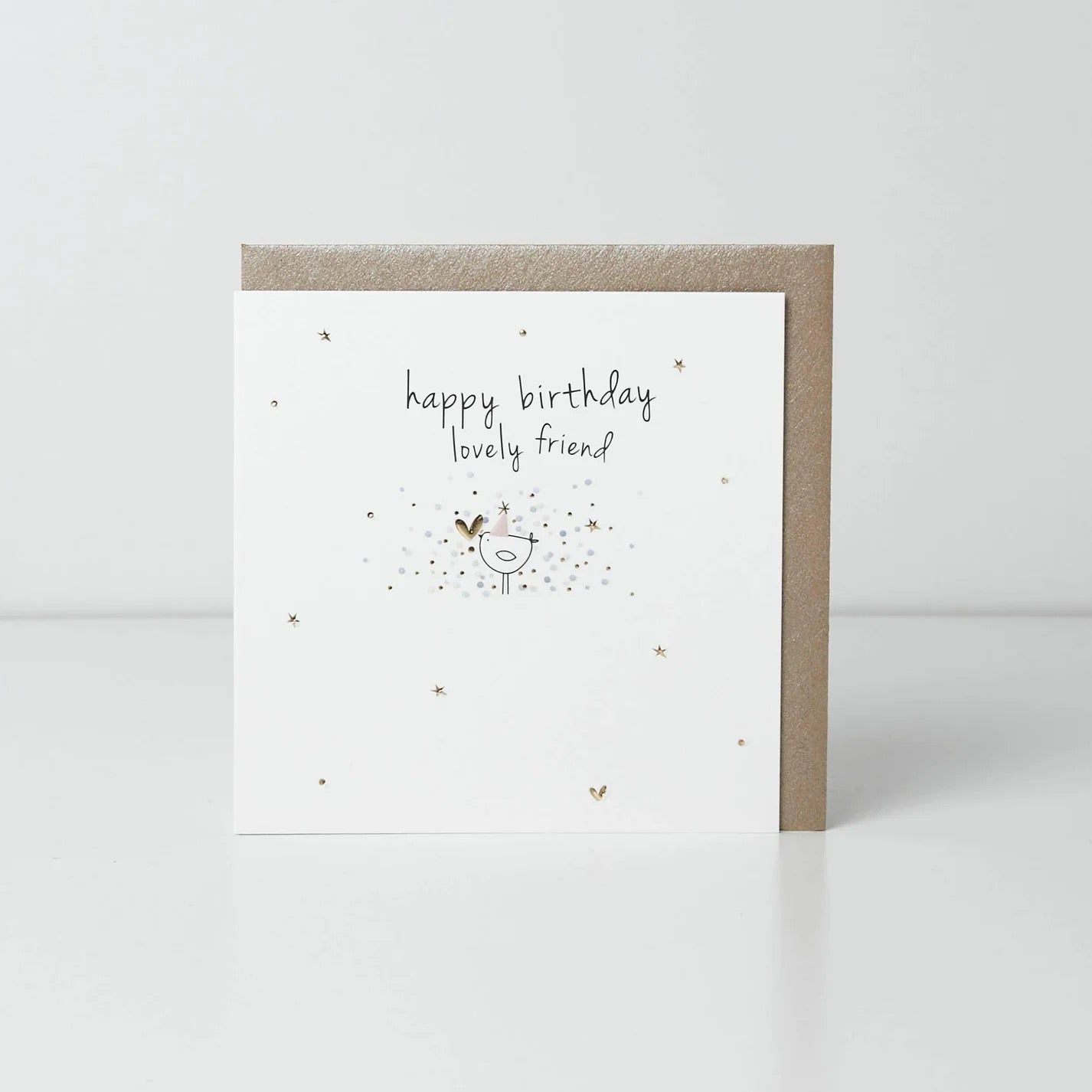 Belly Button - Happy Birthday Lovely Friend Birdie SMALL Card