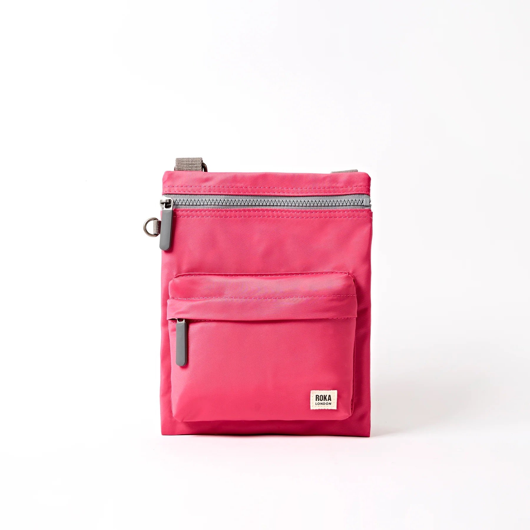 Roka CHELSEA B - MEDIUM Crossbody Bag -Recycled Nylon - Granita Red